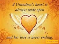 A grandma's heart is always wide open and her love is never ending!