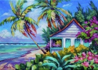 Tropical Island Cottage by John Cook