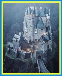 Eltz Castle, nestled in the hills above the Moselle River in Germany