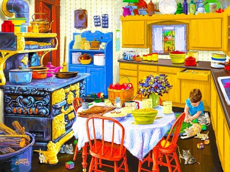 Solve Grandma's Kitchen jigsaw puzzle online with 352 pieces