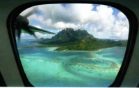 Bora Bora, French Polynesia {Seen from the air}