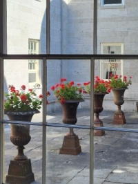 The courtyard of Hyde Hall