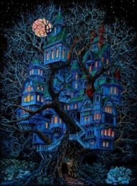 Victorian fantasy treehouse