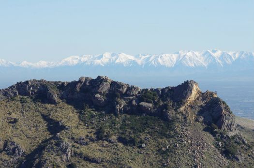 View of Southern Alps from the Port Hills, Christchurch, NZ