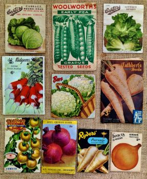 Old Veggie Seed Packets