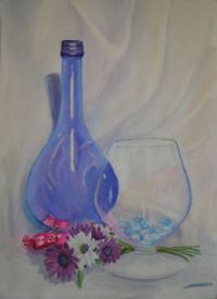 Blue Bottle Still Life