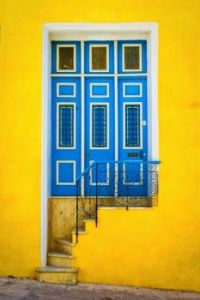 Elevated Blue Door -- Cuba....