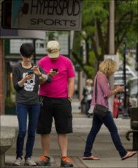 Sidewalk at Lunch