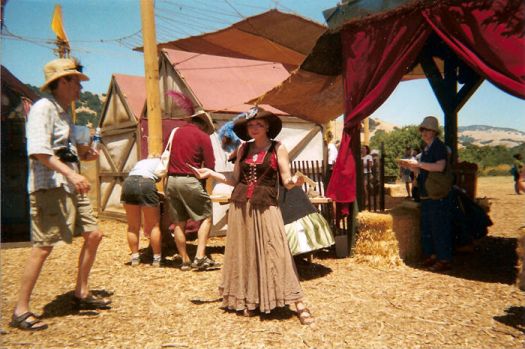 My sister at the Renaissance Faire