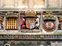 Decoration above entrance to the Canterbury Cathedral precinct