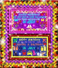 ==HAPPY BIRTHDAY FOR JULY==