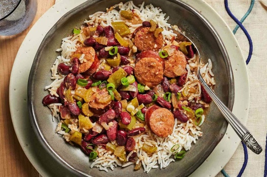 Solve New Orleans Red Beans And Rice jigsaw puzzle online with 294 pieces