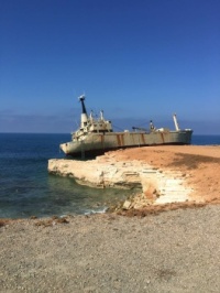 Whoops!!!! Well-known Cyprus shipwreck.