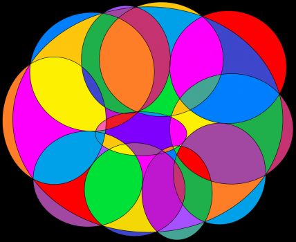 Solve Big Circle Little Circles (Medium) jigsaw puzzle online with 143 ...