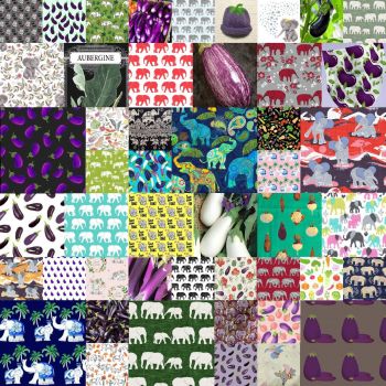 Solve Elephants and Eggplants jigsaw puzzle online with 324 pieces