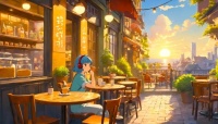 Breakfast, sunset and music