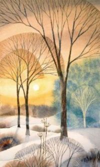 Winter Solstice - Watercolour by Bill Duke