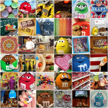 Solve M M Collage Jigsaw Puzzle Online With 64 Pieces