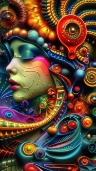 Abstract Deco Aura