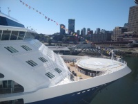 Cruise ship docked