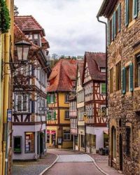 8.5  medieval old streets of Schwäbisch