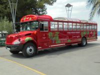 A tourist bus in Koper Slovenia
