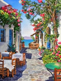 Greek street scene