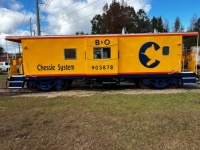 Chessie caboose new pain job