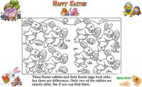 Find the Twin Easter Bunnies .... Answer Link Inside