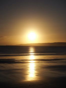 Sunrise Jan 12th Flamborough Head from Filey Bay