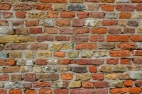 Brick wall in Zoutelande, Netherland