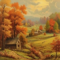 Autumn Country Landscape