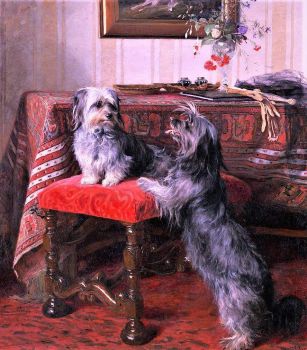 Dot and Cairnach, Skye terriers