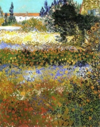 Vincent van Gogh, Flowering Garden, 1888