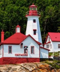 Cap-au-Saumon Lighthouse -- Quebec, Canada...