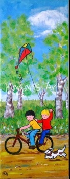 "Summer" original acrylic painting