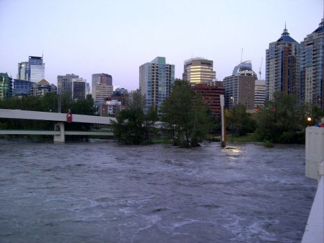 Flood Waters In Calgary