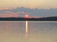 Sunset over Sandbar Lake