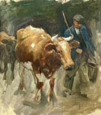 Stanhope Alexander Forbes (Irish, 1857–1947), Bringing In The Herd