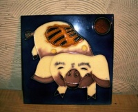 Chinese pig tile