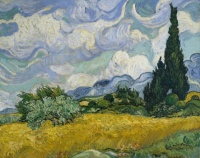 Wheat Field with Cypresses (1889) Vincent van Gogh (Dutch, 1853-1890)