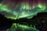 For Milady Kate: Aurora over Signalelva River, Oteren, Norway 20 Sept 2012 (Medium)