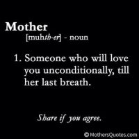 mom unconditional love