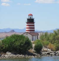 Lighthouse on Lake Havasu Lake, AZ