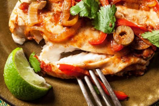 Mexican Baked Tilapia - chow