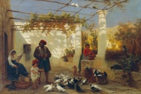 Friedrich Alois Schönn, 1872 – In einer italienischen Pergola