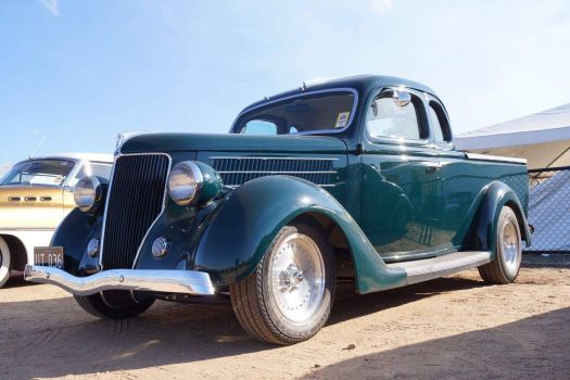 1936 Ford coupe ute perculiar to Australia. This one has been Rodded and looks terrific!