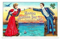 Themes vintage illustrations/pictures - Hands across The Sea