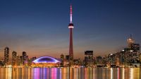 CN Tower at night
