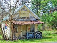 Old Abandoned Store--and Tractor.....